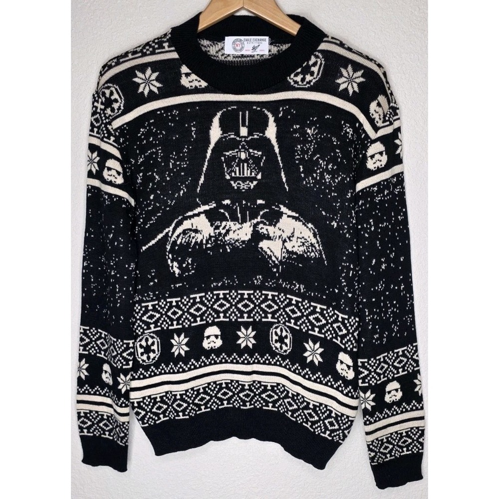 New Star Wars Men M Darth Vader Christmas Ugly Sweater Ugly Black Eagle Exchange